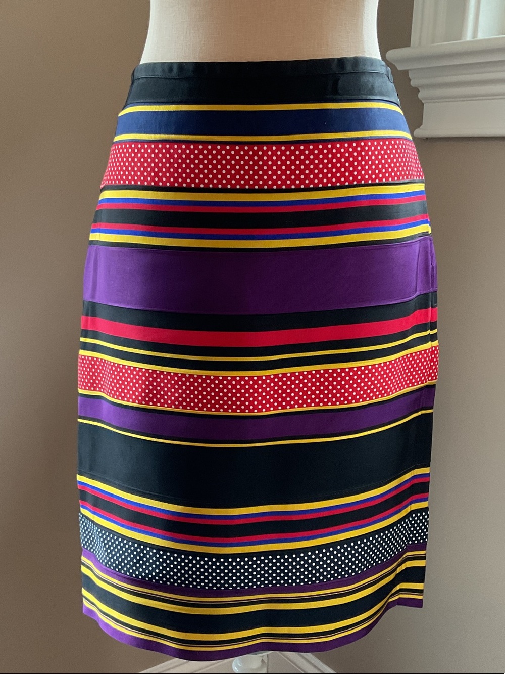 J. McLaughlin Ribbon Pencil Skirt